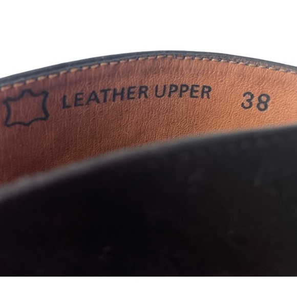 Eric Michael Women’s Black Leather Heeled Ankle Boots - Picture 7 of 10